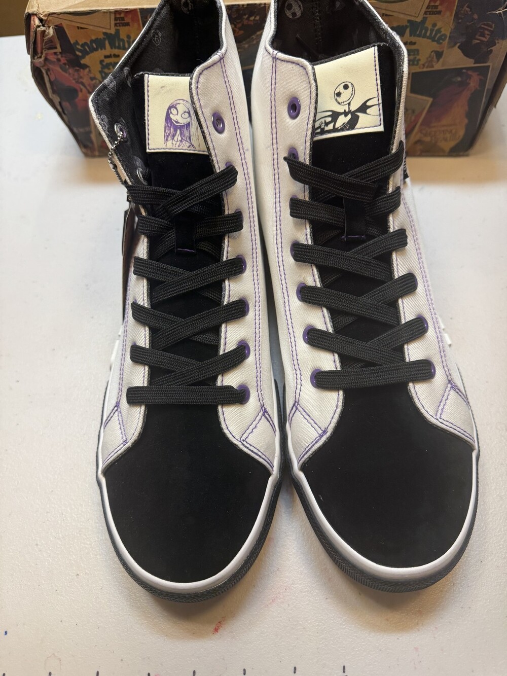 Disney Nightmare Before Christmas Shoes Mens Size 12 Jack Sally Ground Up Canvas